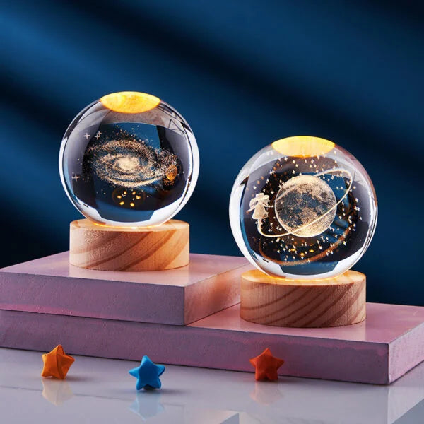 USB LED Night Light Crystal Ball